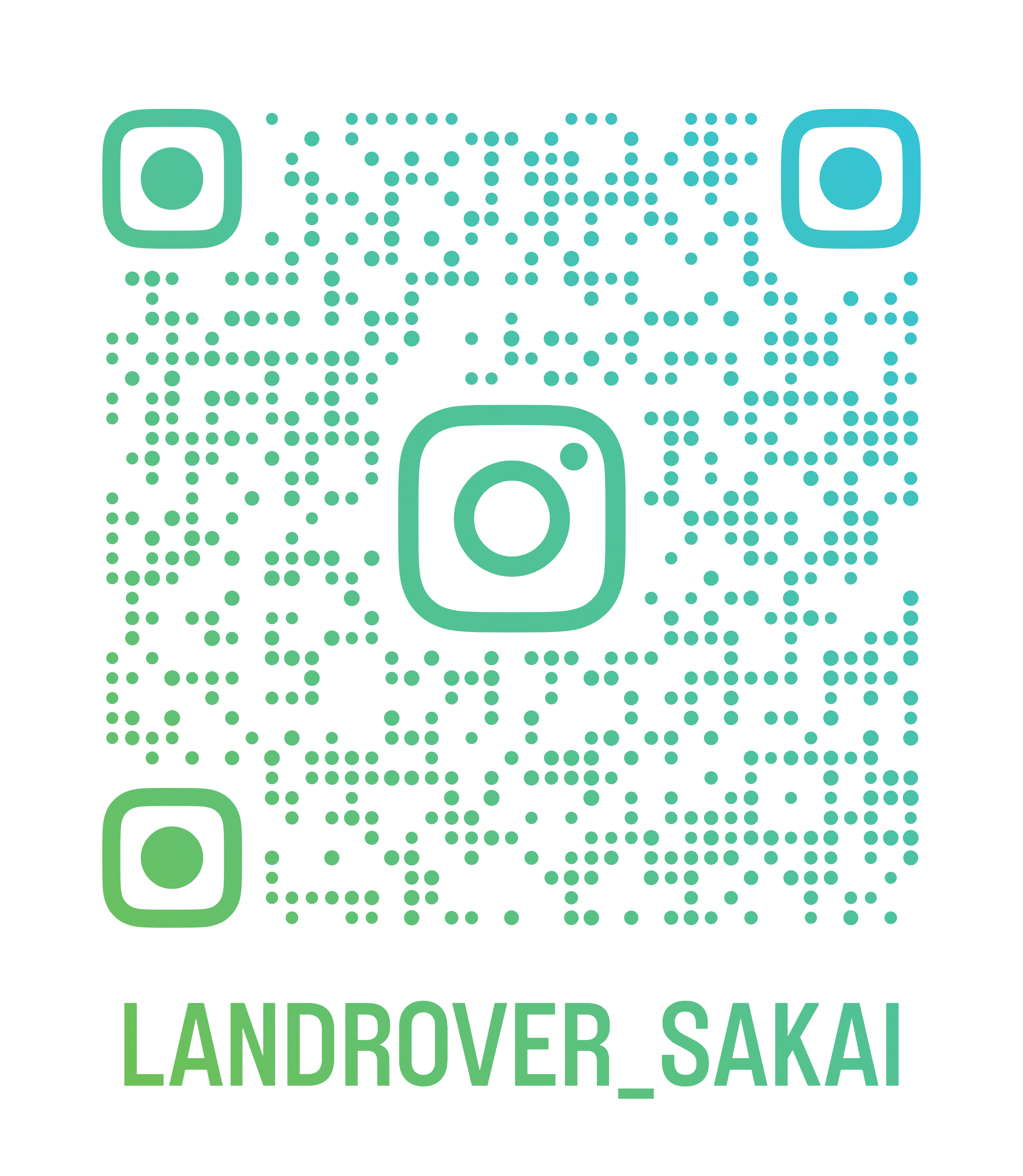 ジャガーランドローバー堺のインスタQR