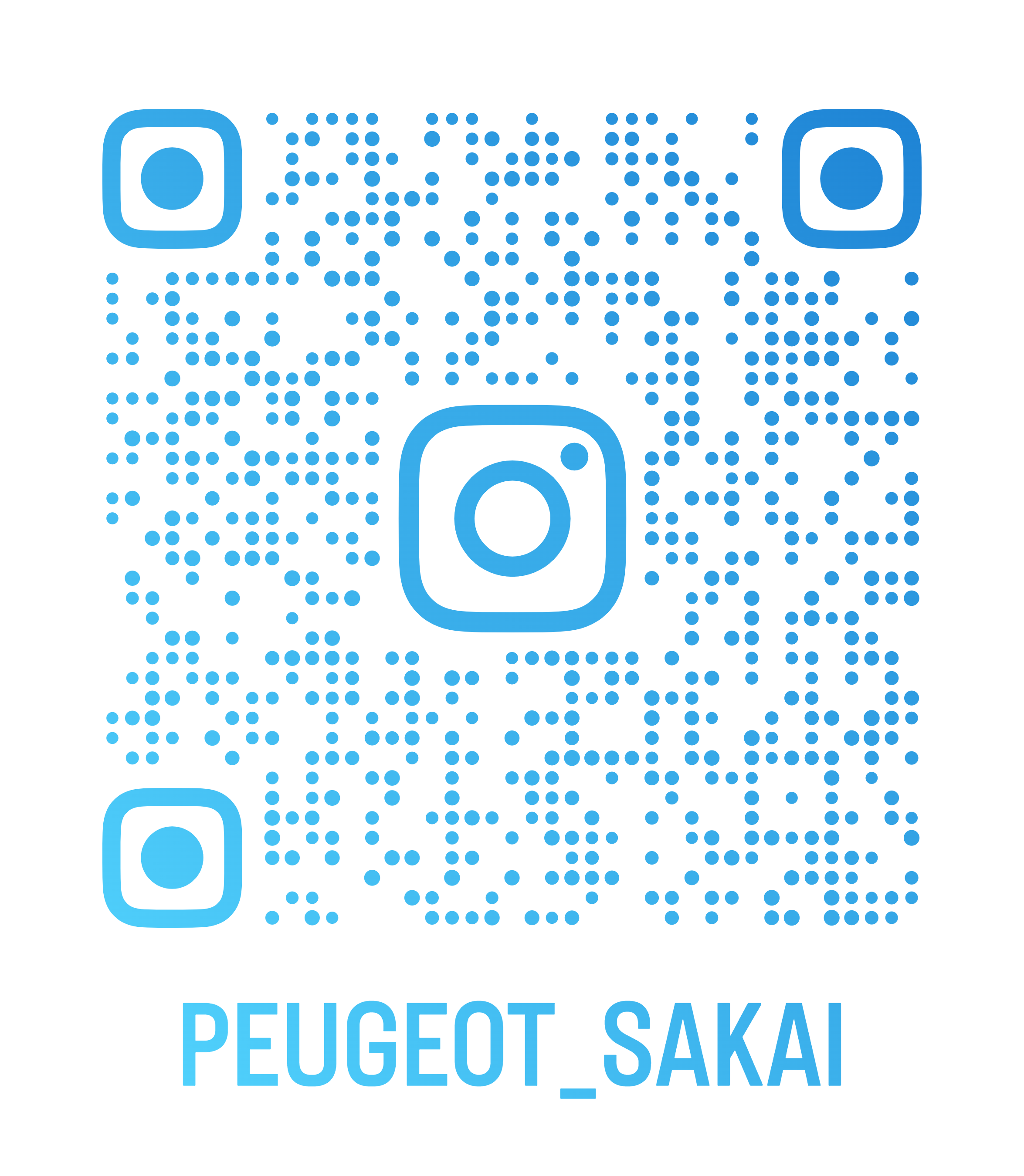 プジョー堺のインスタQR